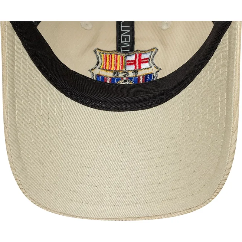 new-era-curved-brim-fc-barcelona-laliga-9twenty-cord-beige-adjustable-cap