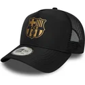 new-era-fc-barcelona-laliga-a-frame-gold-black-trucker-hat