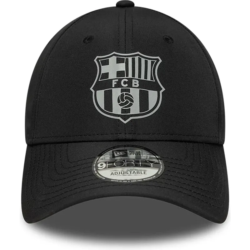 new-era-curved-brim-fc-barcelona-laliga-9forty-reflective-black-adjustable-cap