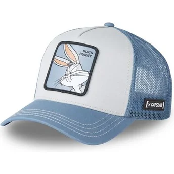 Capslab Bugs Bunny LOO8 BUG2 Looney Tunes White and Blue Trucker Hat
