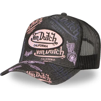 Καπέλα καμπύλη μαύρο snapback CAFE07 από Von Dutch