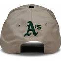 nike-curved-brim-rise-structured-oakland-athletics-mlb-beige-and-black-snapback-cap
