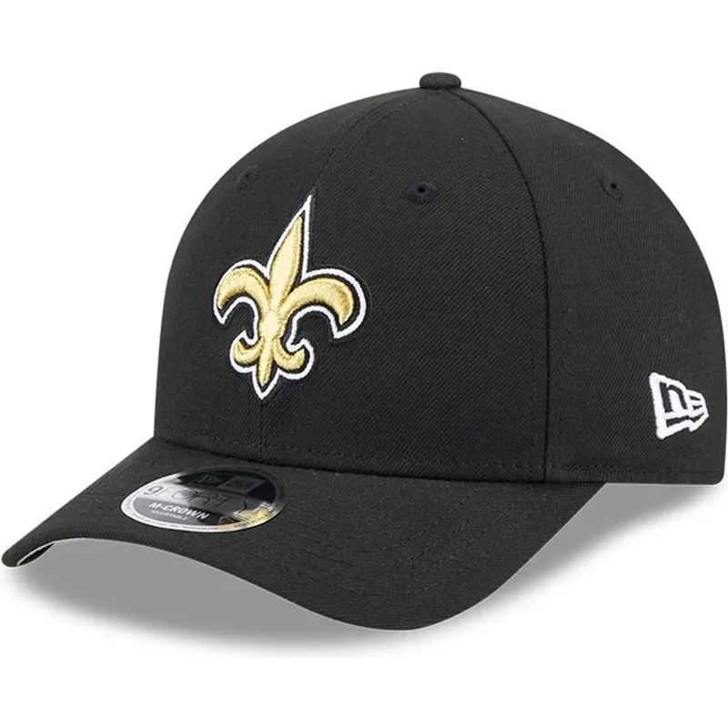 new-era-curved-brim-9forty-m-crown-team-new-orleans-saints-nfl-black-snapback-cap