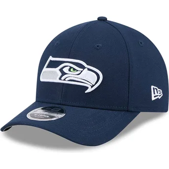 Καπέλα καμπύλη ναυτικό μπλε snapback 9FORTY M-Crown Team από Seattle Seahawks NFL από New Era