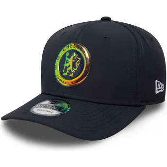Καπέλα καμπύλη ναυτικό μπλε snapback 9SEVENTY Stretch Snap Iridiscent από Chelsea Football Club Premier League από New Era