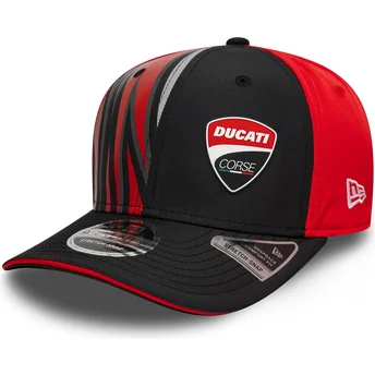 Καπέλα καμπύλη μαύρο snapback 9SEVENTY Stretch Snap Print από Ducati Motor MotoGP από New Era