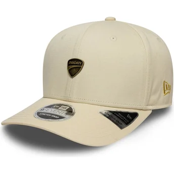New Era Curved Brim 9SEVENTY Stretch Snap Seasonal Ducati Motor MotoGP Beige Snapback Cap