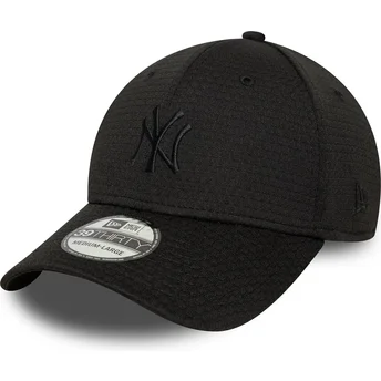 Καπέλα καμπύλη μαύρο προσαρμοσμένο 39THIRTY Stretch Mesh από New York Yankees MLB από New Era