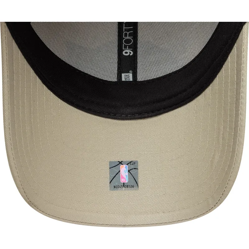 beige-snapback-9forty-metallic-los-angeles-lakers-nba-new-era