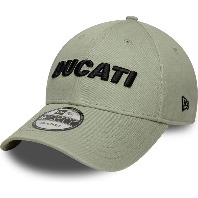 new-era-curved-brim-9forty-seasonal-ducati-motor-motogp-green-adjustable-cap