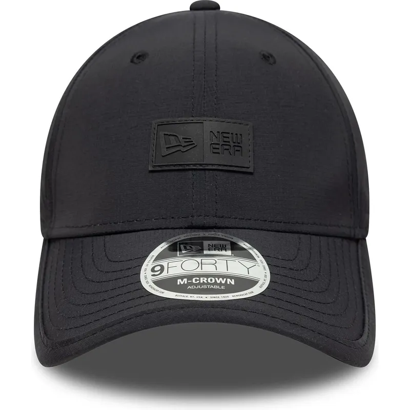 new-era-curved-brim-9forty-m-crown-sport-black-adjustable-cap