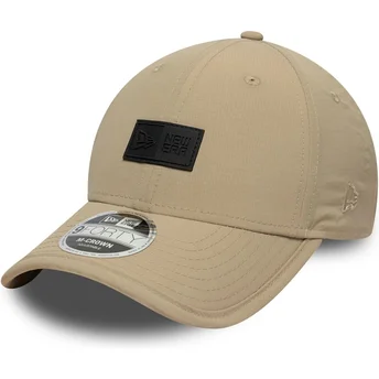 New Era Curved Brim 9FORTY M-Crown Sport Beige Adjustable Cap