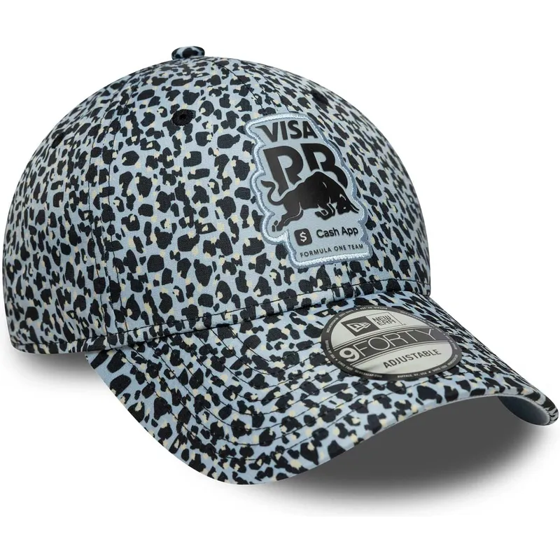 new-era-curved-brim-9forty-m-crown-racing-bulls-f1-team-formula-1-leopard-adjustable-cap