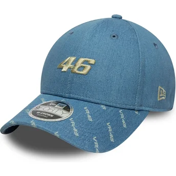 Καπέλα καμπύλη μπλε snapback 9FORTY M-Crown Denim από Valentino Rossi VR46 MotoGP από New Era