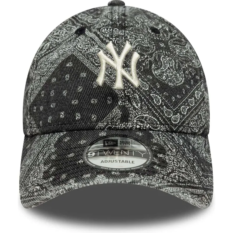new-era-curved-brim-9twenty-washed-paisley-new-york-yankees-mlb-black-adjustable-cap