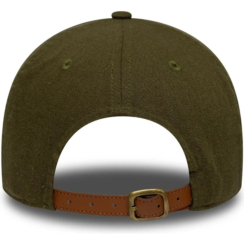 new-era-curved-brim-9twenty-linen-los-angeles-dodgers-mlb-green-adjustable-cap