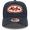 new-era-a-frame-oval-canvas-distress-navy-blue-trucker-hat
