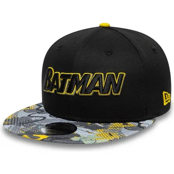 Καπέλα επίπεδη μαύρο snapback για παιδιά 9FIFTY από Batman DC Comics από New Era