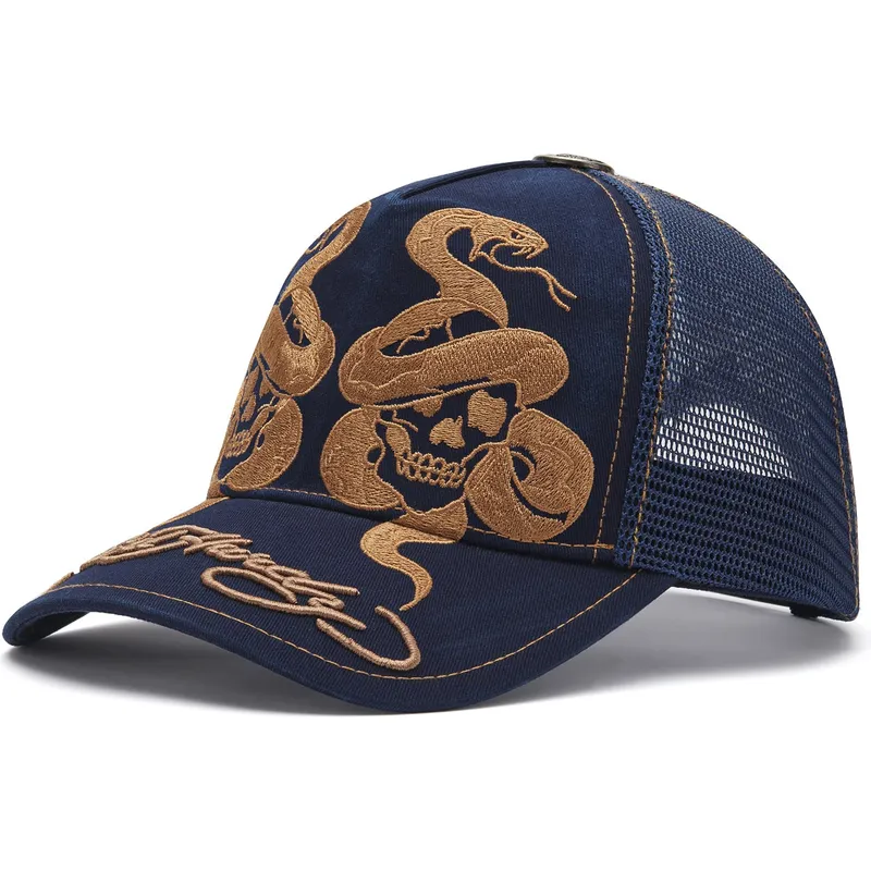 trucker-skull-and-snakes-graphic-ed-hardy