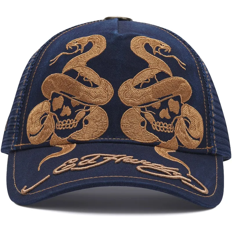 trucker-skull-and-snakes-graphic-ed-hardy