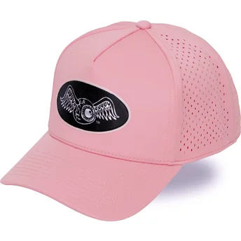 Von Dutch Curved Brim SPORT07 Pink Snapback Cap
