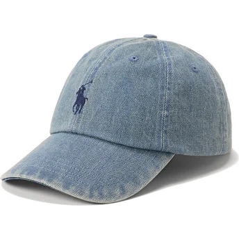 Polo Ralph Lauren Curved Brim Indigo Denim Blue Adjustable Cap