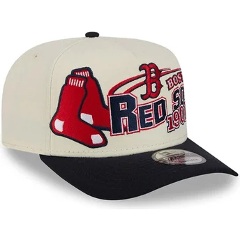 Καπέλα καμπύλη μπεζ snapback 9FIFTY A Frame Classic από Boston Red Sox MLB από New Era