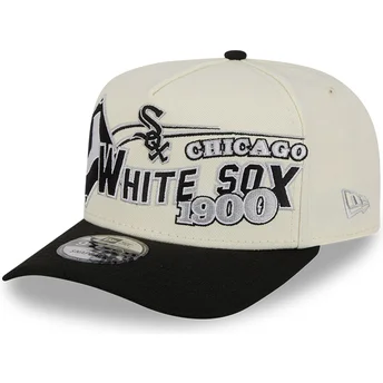 Καπέλα καμπύλη μπεζ snapback 9FIFTY A Frame Classic από Chicago White Sox MLB από New Era