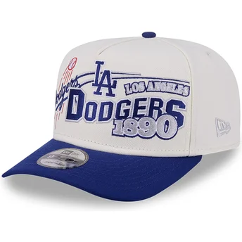Καπέλα καμπύλη μπεζ snapback 9FIFTY A Frame Classic από Los Angeles Dodgers MLB από New Era