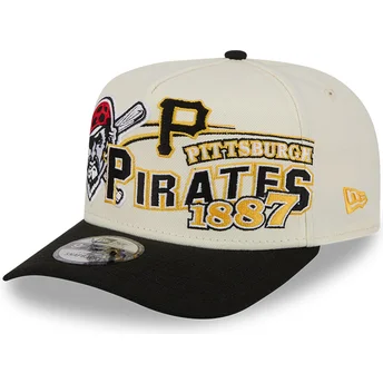 Καπέλα καμπύλη μπεζ snapback 9FIFTY A Frame Classic από Pittsburgh Pirates MLB από New Era