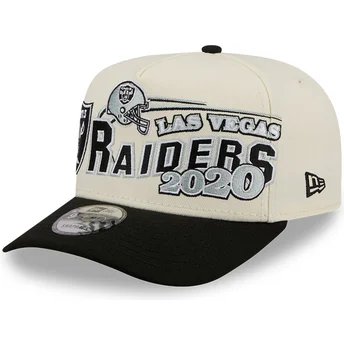 Καπέλα καμπύλη μπεζ snapback 9FIFTY A Frame Classic από Las Vegas Raiders NFL από New Era