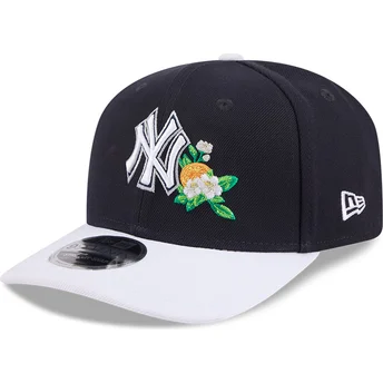 Καπέλα καμπύλη ναυτικό μπλε snapback 9SEVENTY Stretch Snap Flower από New York Yankees MLB από New Era