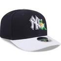 new-era-curved-brim-9seventy-stretch-snap-flower-new-york-yankees-mlb-navy-blue-snapback-cap