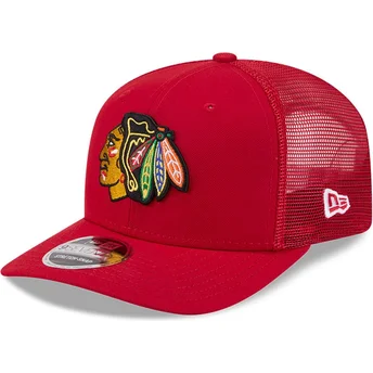 Καπέλα καμπύλη κόκκινο snapback 9SEVENTY Stretch Snap EG από Chicago Blackhawks NHL από New Era