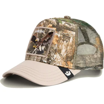 Καπέλα καμπύλη καμουφλάζ snapback Realtree Edge Represent Eagle The Farm Goorin Bros.