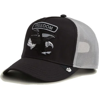 Καπέλα καμπύλη μαύρο snapback Classic Rocker Freedom The Farm Goorin Bros.