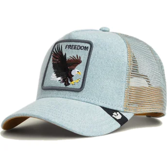 Καπέλα καμπύλη μπλε snapback Denim Eagle The Farm Goorin Bros.