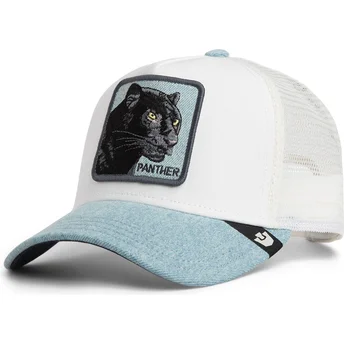 Goorin Bros. Panther Denim The Farm White and Blue Trucker Hat