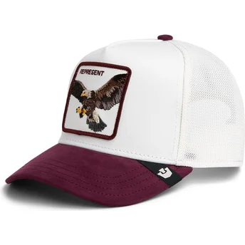 Καπέλα καμπύλη κόκκινο snapback Represent Microsuede Eagle The Farm Goorin Bros.