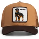 goorin-bros-youth-rottweiler-dog-bad-boy-mini-the-farm-brown-trucker-hat