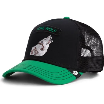 Καπέλα καμπύλη πράσινο snapback Pop Rocker Lone Wolf The Farm Goorin Bros.