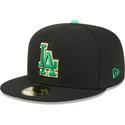 new-era-flat-brim-59fifty-saint-patrick-s-day-los-angeles-dodgers-mlb-black-fitted-cap