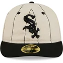 new-era-flat-brim-59fifty-retro-crown-linen-chicago-white-sox-mlb-beige-fitted-cap