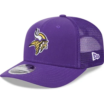 New Era 9SEVENTY Stretch Snap Evergreen Minnesota Vikings NFL Purple Trucker Hat