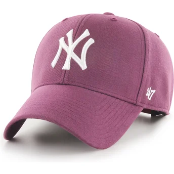 Καπέλα καμπύλη κόκκινο snapback MVP από New York Yankees MLB από 47 Brand