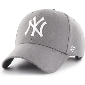 Καπέλα καμπύλη γκρι snapback MVP από New York Yankees MLB από 47 Brand