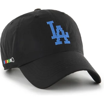 47 Brand Curved Brim Clean Up Eight Bit Hero Los Angeles Dodgers MLB Black Adjustable Cap