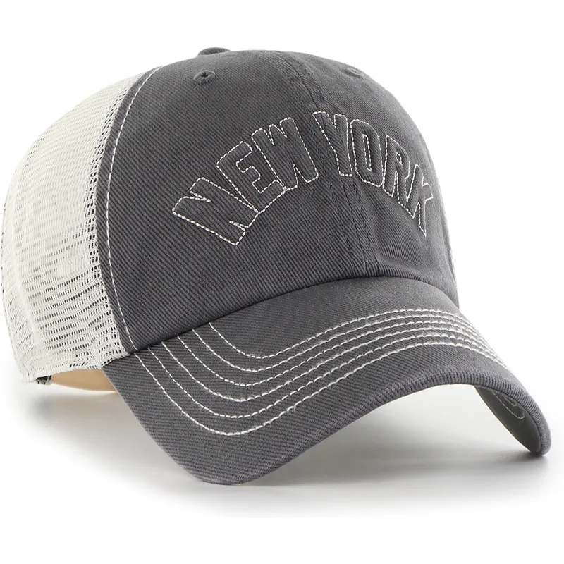 trucker-clean-up-trailer-script-mesh-new-york-yankees-mlb-47-brand trucker-clean-up-trailer-script-mesh-new-york-yankees-mlb-47-brand