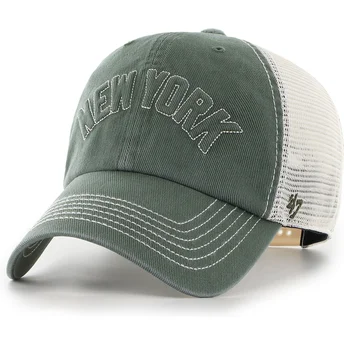 Καπέλα καμπύλη πράσινο snapback Clean Up Trailer Script Mesh από New York Yankees MLB από 47 Brand