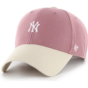 Καπέλα καμπύλη ροζ ρυθμιζόμενη ταινία MVP Base Runner Two Tone Legend από New York Yankees MLB από 47 Brand
